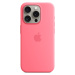Originál Apple Silikónový kryt s MagSafe pre iPhone 15 Pro Pink, MWNJ3ZM/A
