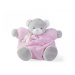 Kaloo plyšový medvedík Plume Chubby 25 cm 969556 ružový