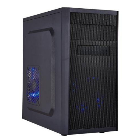 EUROCASE MC X203 čierna, micro tower, bez ventilátorov, 2x USB 2.