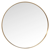 Curve Round zrkadlo mosadzné Ø100 cm