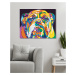 Diamantové maľovanie - FAREBNÝ BULLDOG Rámovanie: vypnuté plátno na rám, Rozmer: 40x50 cm