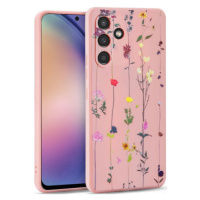 Silikónové puzdro na Samsung Galaxy A54 5G A546 Tech Protect Mood Garden ružové