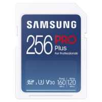 Samsung PRO Plus SDXC 256 GB + USB adapptér