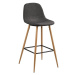 Sivá/v prírodnej farbe barová stolička 101 cm Wilma – Actona