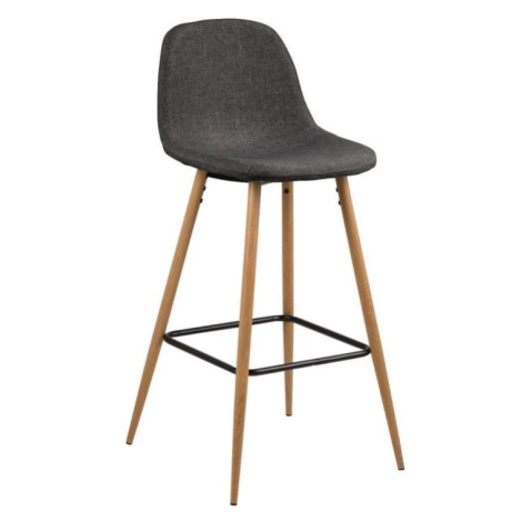 Sivá/v prírodnej farbe barová stolička 101 cm Wilma – Actona