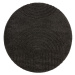 Čierny koberec Mint Rugs Norwalk Fergus, ø 160 cm