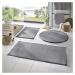 Sivé kúpeľňové predložky v súprave 3 ks 50x90 cm – Mila Home
