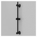 Čierna samodržiaca sprchová tyč z nerezovej ocele 70 cm - Wenko