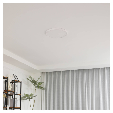 Lindby LED stropné svietidlo Deika, 30 cm, biele, plast, CCT