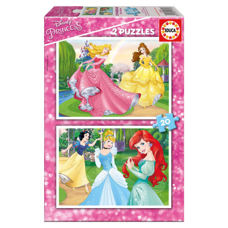 Detské puzzle Disney Princezné Educa 2x20 dielov 16846