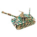 Woodcraft Drevené 3D puzzle Veľký tank