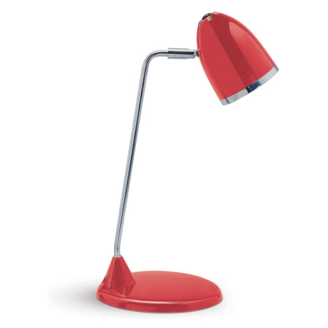 Veselá lampa na písací stôl Starlet – červená MAUL