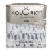 KOLORKY Deluxe Velvet - Bodky - L (8-13 kg) jednorazové eko plienky so zamatovým povrchom 19 ks