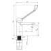 Deante Corio Clinic, umývadlová batéria s lekárskou pákou a ECO perlátorom 4,5l/min, chrómová, B