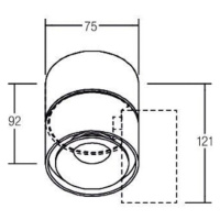 BRUMBERG LED stropné bodové svietidlo Circle Mini, Ø 7,5 cm, biele