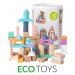 Drevené kocky Eco Toys 100 ks