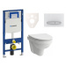 Cenovo zvýhodnený závesný WC set Geberit do ľahkých stien / predstenová montáž + WC Laufen Laufe