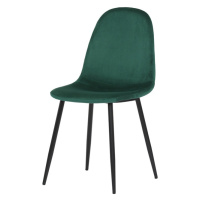 Sconto Jedálenská stolička LUISA zelená/čierna