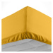 Žltá napínacia bavlnená plachta 180x200 cm Lina – douceur d'intérieur