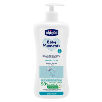 CHICCO Baby moments protection Šampón na telo s dávkovačom, 93% prírodných zložiek 750 ml