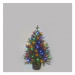 LED vianočná reťaz, 4 m, vonkajšia aj vnútorná, multicolor, časovač (EMOS)