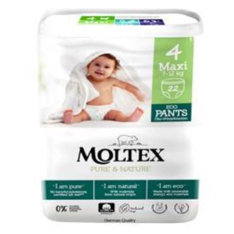 MOLTEX Pure&Nature Nohavičky plienkové jednorazové 4 Maxi (7-12 kg) 22 ks