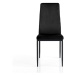 Čierne zamatové jedálenské stoličky v súprave 2 ks Fefè – Tomasucci
