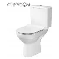 Cersanit City New CleanOn, kombi wc so splachovaním 3/5l, horizontálny odtok + antibakteriálne t