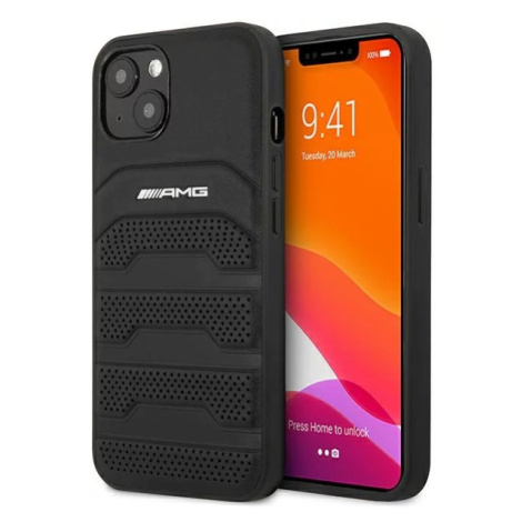 Kryt AMG AMHCP14MGSEBK iPhone 14 Plus 6,7" black hardcase Leather Debossed Lines (AMHCP14MGSEBK)