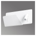Suau – biele nástenné LED s odkladacím priestorom