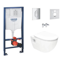 Závesný WC set do ľahkých stien / predstenová SAT Project SIKOGRSPRO010A