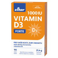 VITAR Vitamín D3 FORTE 1000 IU 90 tabliet