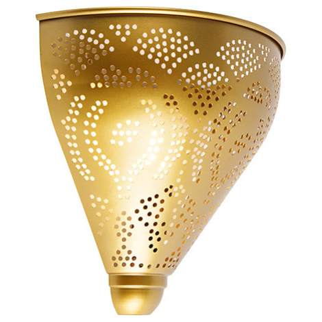 Orientálna nástenná lampa zlatá - Zayn QAZQA