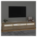 vidaXL TV skrinka s LED svetlami dub sonoma 210 x 35 x 40 cm