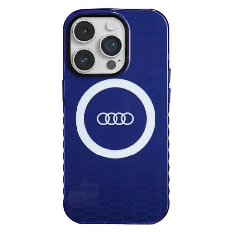 Kryt Audi IML Big Logo MagSafe Case iPhone 14 Pro 6.1" navy blue hardcase AU-IMLMIP14P-Q5/D2-BE 