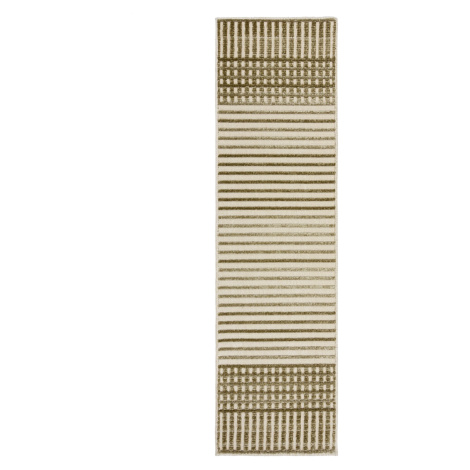 Běhoun Verve Elton Stripe Green - 60x240 cm Flair Rugs koberce