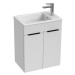 Kúpeľňová skrinka s umývadlom Jika Cube 50,5x34x62,2 cm biela H4536411763001