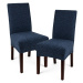 4Home Multielastický poťah na stoličku Comfort Plus modrá, 40 - 50 cm, sada 2 ks