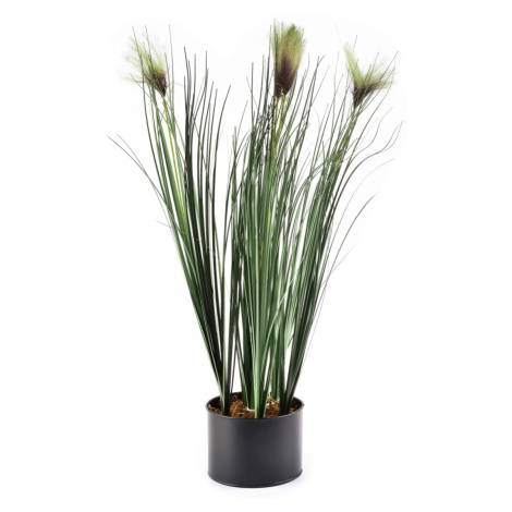 Umelá kvetina GRASS 64 cm zelená/hnedá