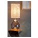 Hnedá stolová lampa s textilným tienidlom (výška 65 cm) Leni – Bloomingville