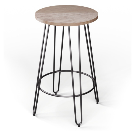 Blumfeldt Bistro stôl Hamilton Ø60cm Drevený oceľový rám