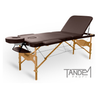 Skladací masážny stôl TANDEM Profi W3D Farba: čokoládová