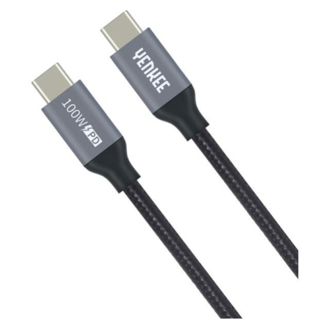 Kábel YENKEE YCU 323 BK USB-C/USB-C 3.1 1,5m Black
