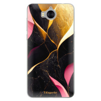 Odolné silikónové puzdro iSaprio - Gold Pink Marble - Huawei Y5 2017 / Y6 2017