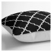 Čierno-biela obliečka na vankúš s bavlnou Minimalist Cushion Covers Black Background Ogea, 45 × 