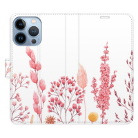 Flipové puzdro iSaprio - Pink Flowers 03 - iPhone 13 Pro