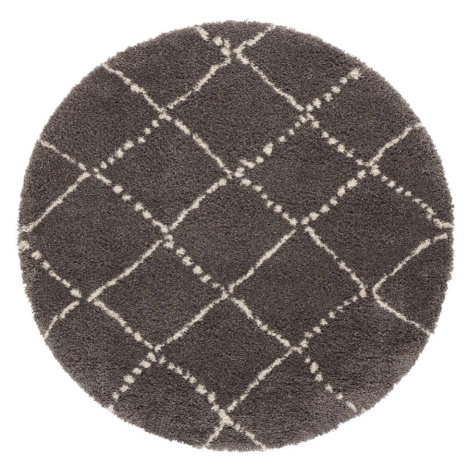 Sivý koberec Mint Rugs Hash, ⌀ 160 cm