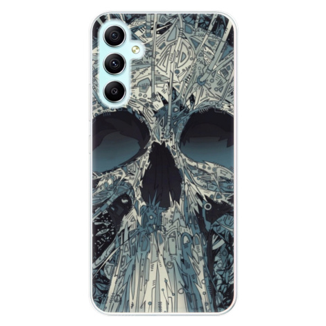 Odolné silikónové puzdro iSaprio - Abstract Skull - Samsung Galaxy A34 5G