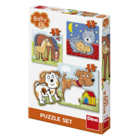 Dino zvieratká 3-5 baby Puzzle set