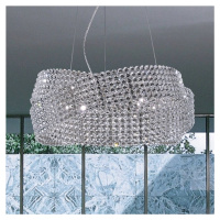 Krištáľová závesná lampa Diamante Ø 95 cm